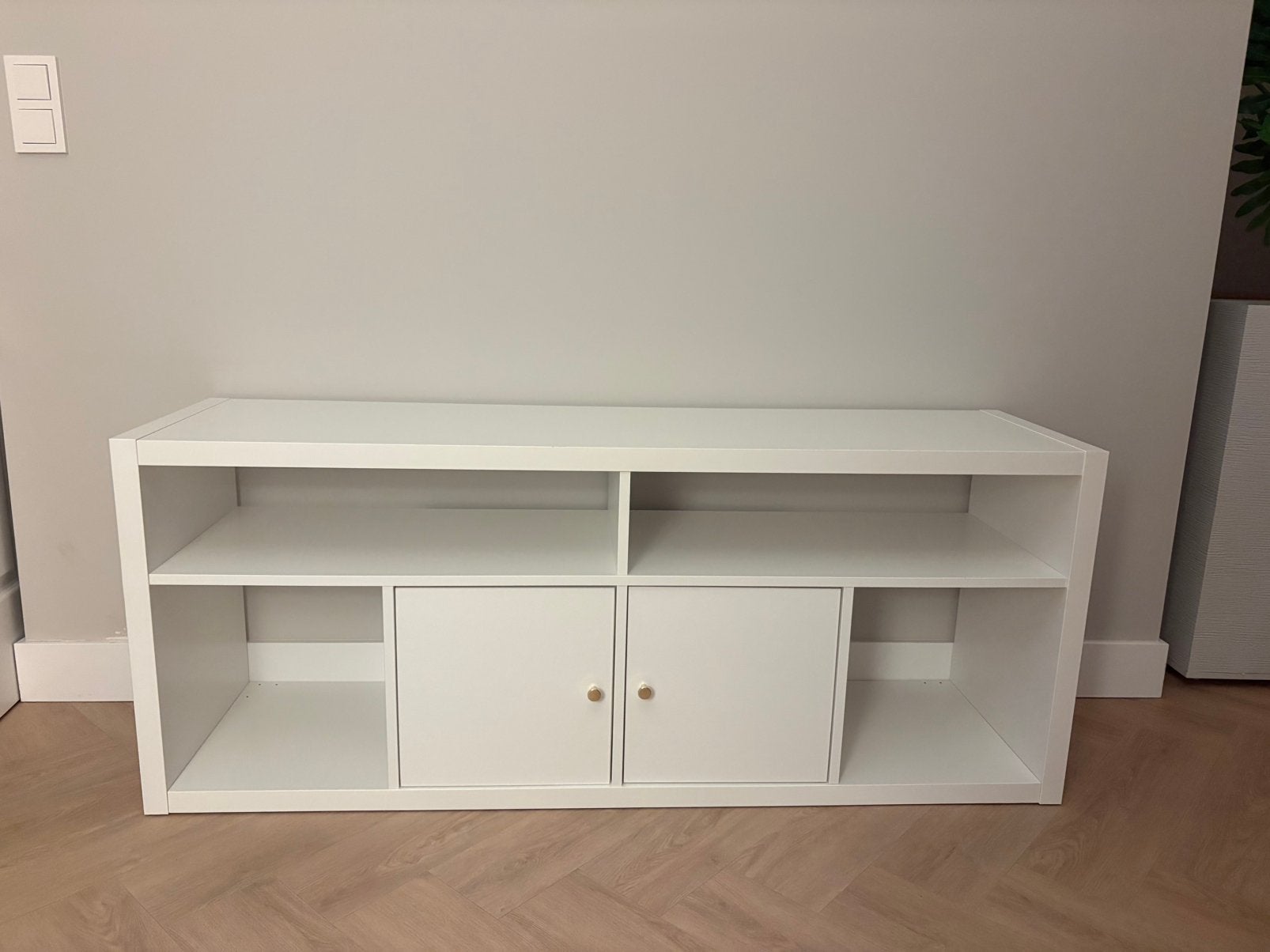 White Ikea Kallax Kast, Ophalen, Zo goed als nieuw, Minder dan 150 cm, Minder dan 100 cm