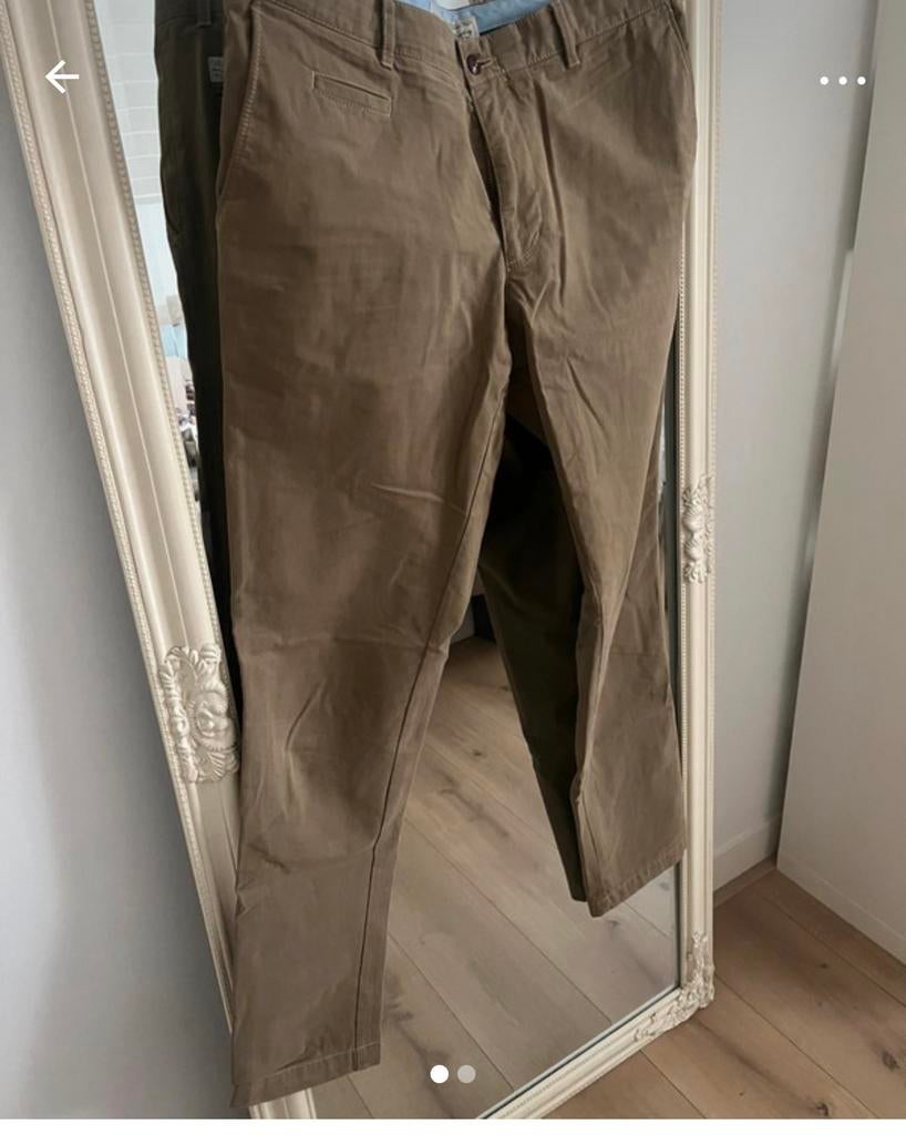 Beige Chino herenbroek, Ophalen of Verzenden, Zo goed als nieuw, Maat 52/54 (L), Beige