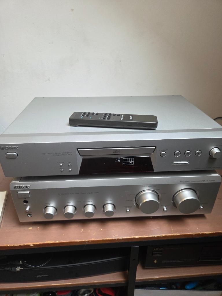 Sony TA-FE530R versterker en Sony CDP-XE270 cd speler, Ophalen, Losse componenten, Zo goed als nieuw, Sony