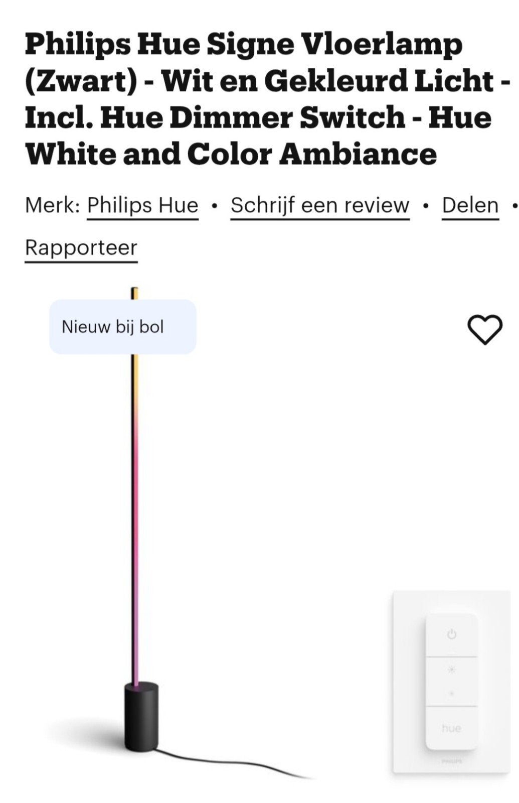 hue gradient vloerlamp, Ophalen of Verzenden, Nieuw, 150 tot 200 cm