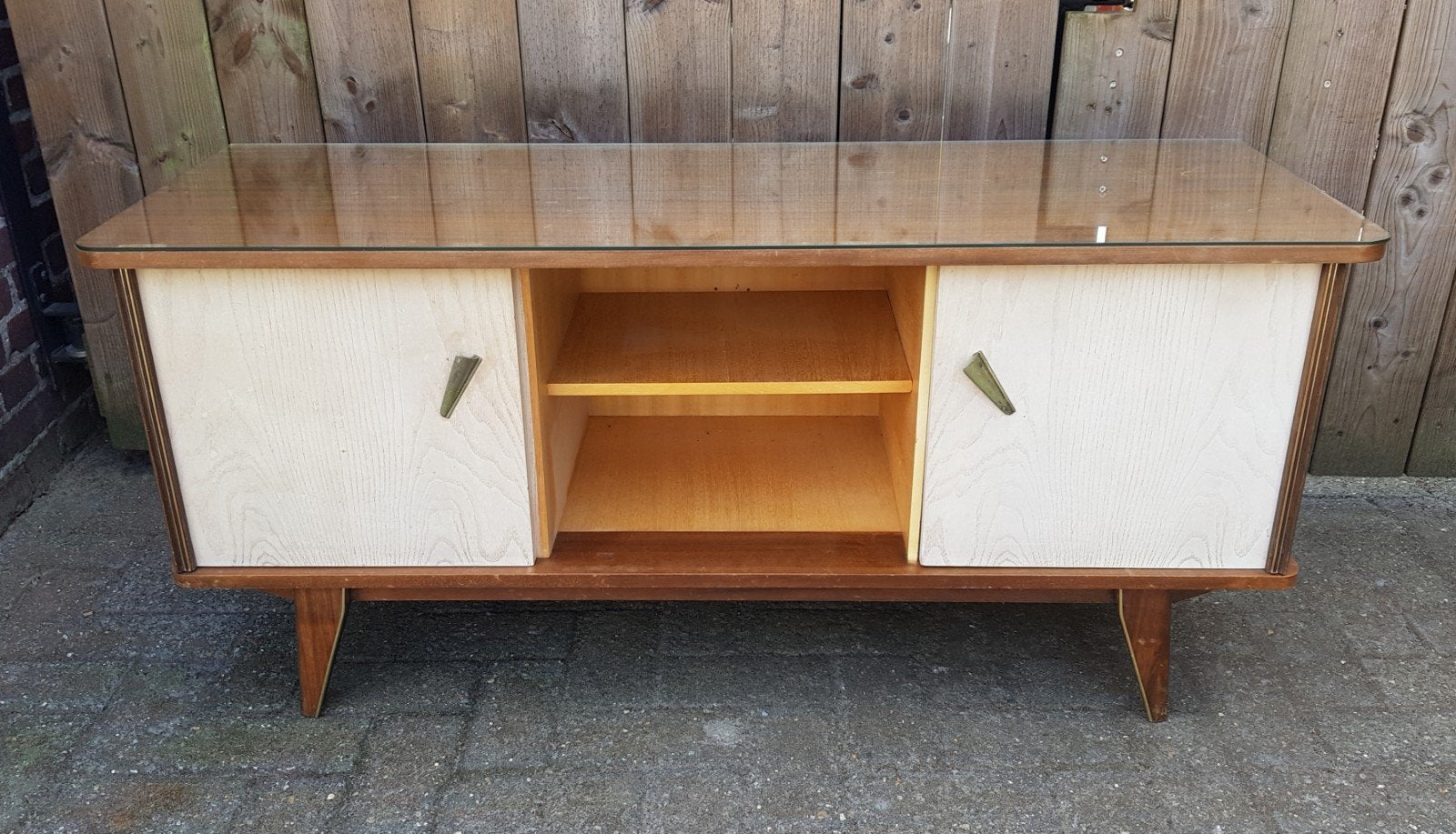 Vintage kast, tv kast., Ophalen, Gebruikt, 100 tot 150 cm, Vintage