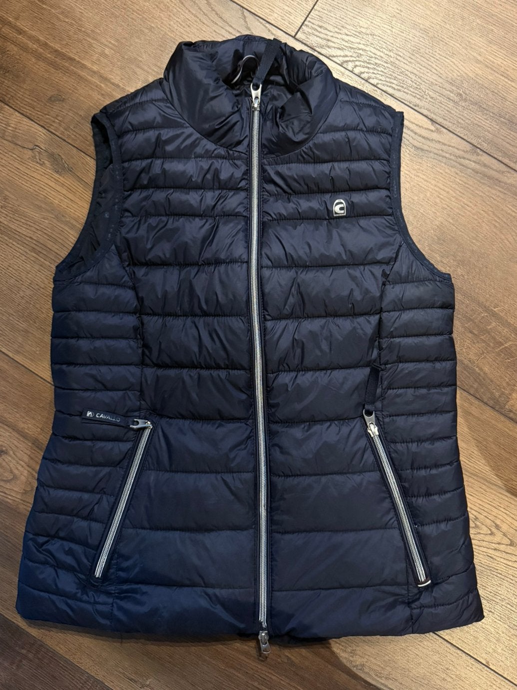 Donkerblauwe Cavallo bodywarmer maat S, Blauw, Dressuur, Overige merken, Ophalen of Verzenden