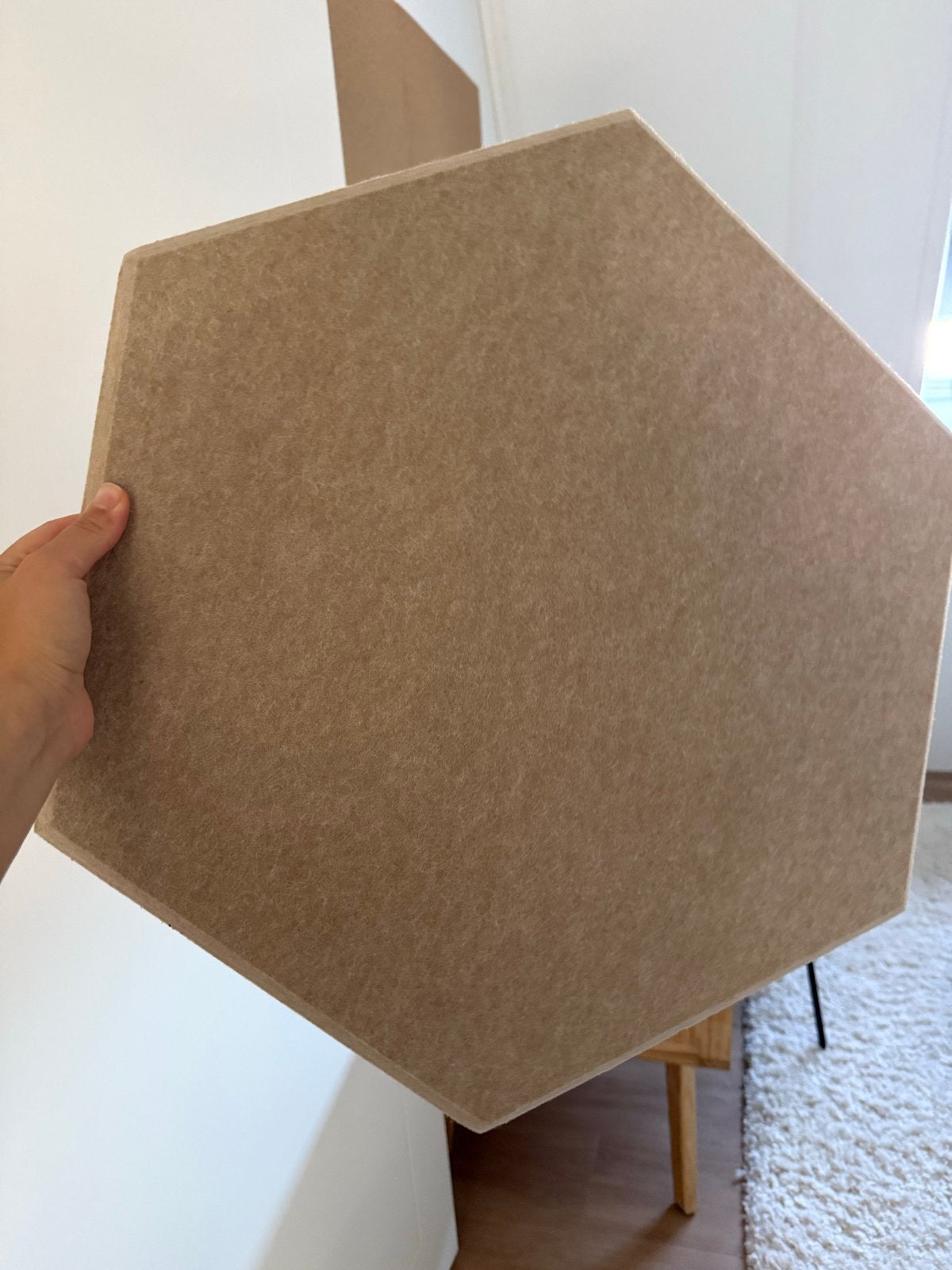 Zeshoekig Prikbord - Ideaal voor Notities en Decoratie, Ophalen, Zo goed als nieuw, Prikbord