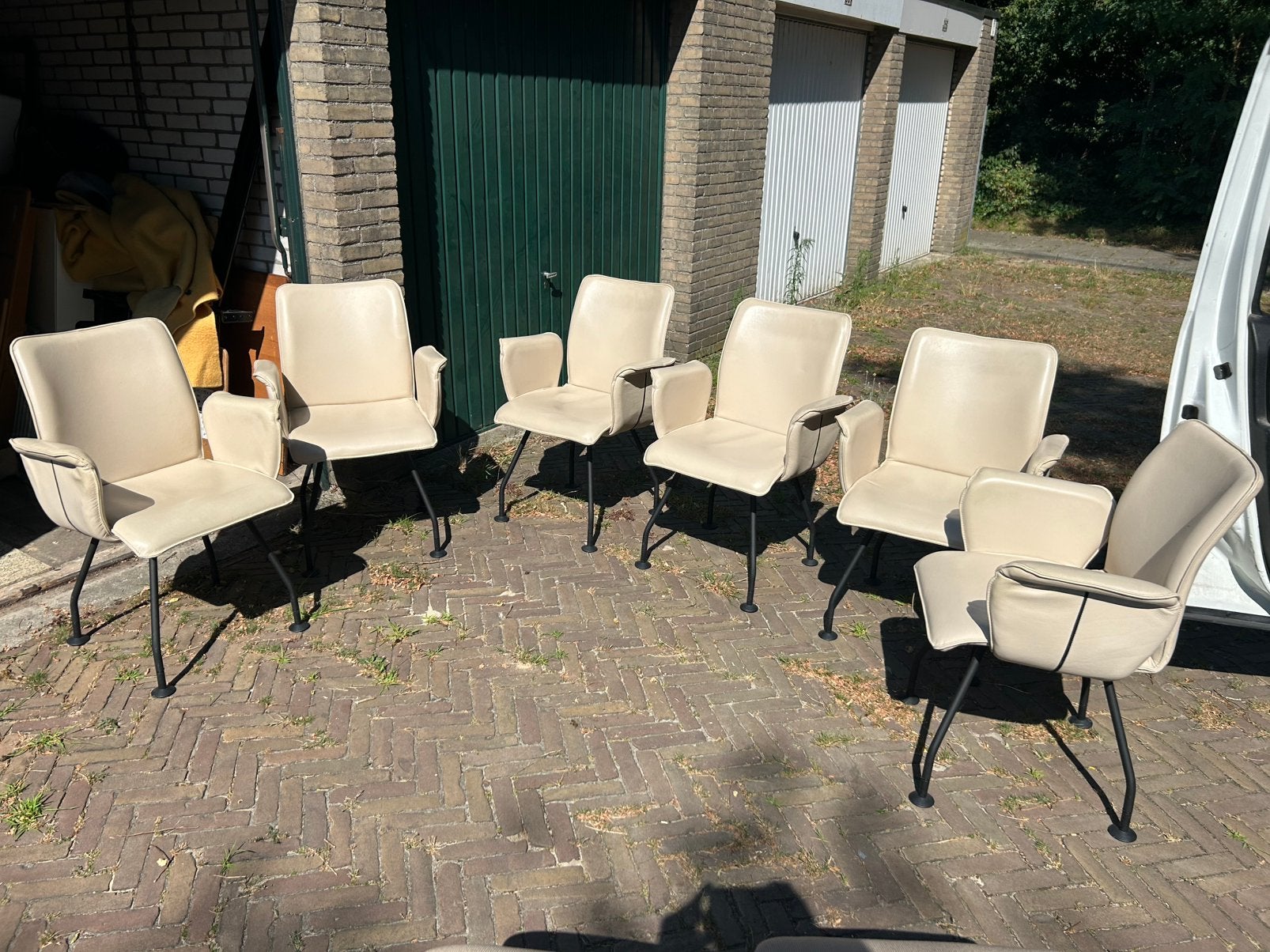 Enzo luca Cable eetkamerstoelen 6st, Huis en Inrichting, Ophalen of Verzenden, Zo goed als nieuw