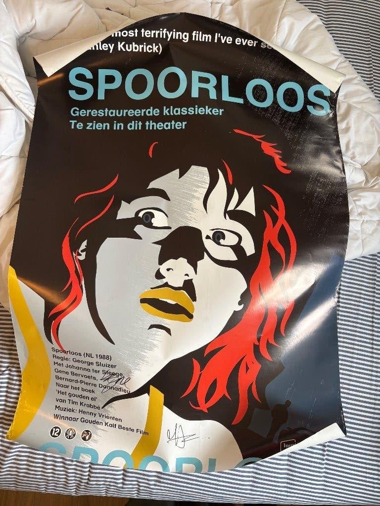 Spoorloos Filmposter GESIGNEERD, Verzamelen, Ophalen of Verzenden, A1 t/m A3, Film en Tv