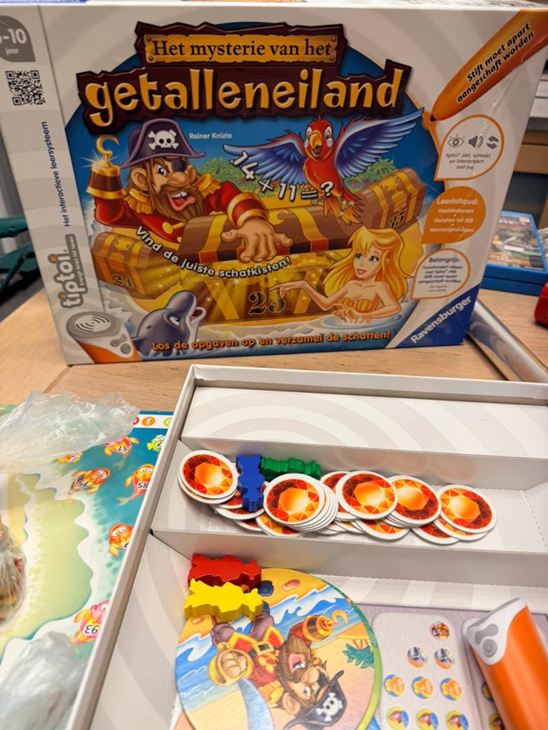Tiptoi pen + het mysterie van het getalleneiland werkend, Hobby en Vrije tijd, Gezelschapsspellen | Bordspellen, Ophalen of Verzenden