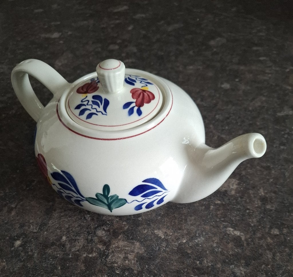 Boerenbont theepot, Ophalen of Verzenden, Zo goed als nieuw, Porselein, Landelijk/Boerenbont
