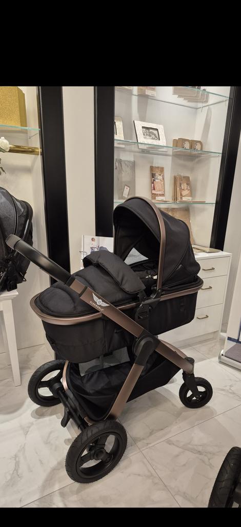 Sleeworld kinderwagen met autostoel, Kinderen en Baby's, Kinderwagens en Combinaties, Verstelbare duwstang, Zo goed als nieuw
