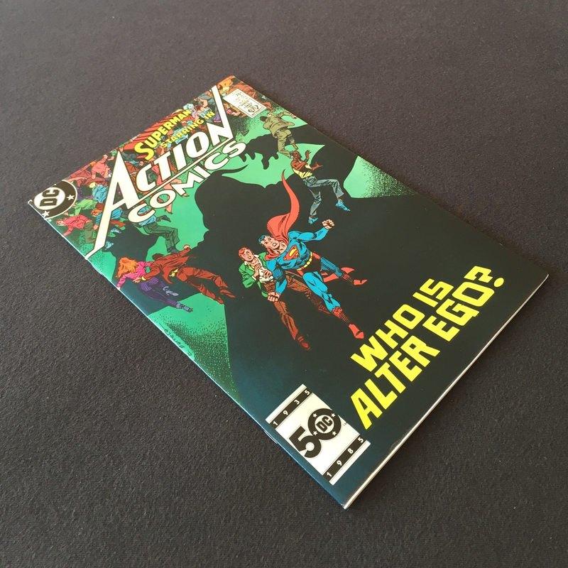 Action Comics Vol.1 #570 (1985) VF (8.0), Eén comic, Amerika, Ophalen of Verzenden, Zo goed als nieuw
