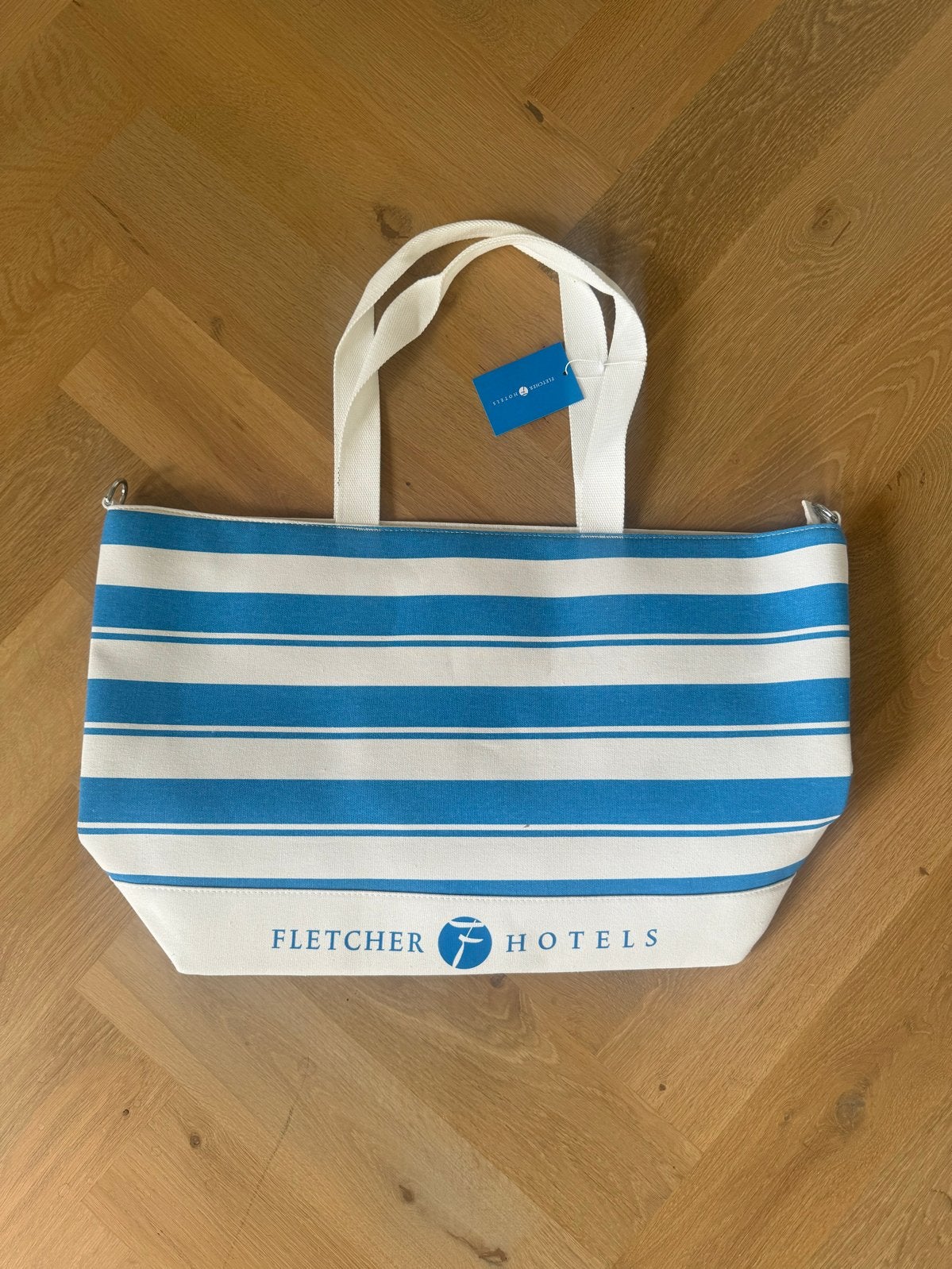 Fletcher strandtas / weekendtas - nieuw met kaartje, 30 cm of meer, Blauw, Ophalen of Verzenden, Nieuw