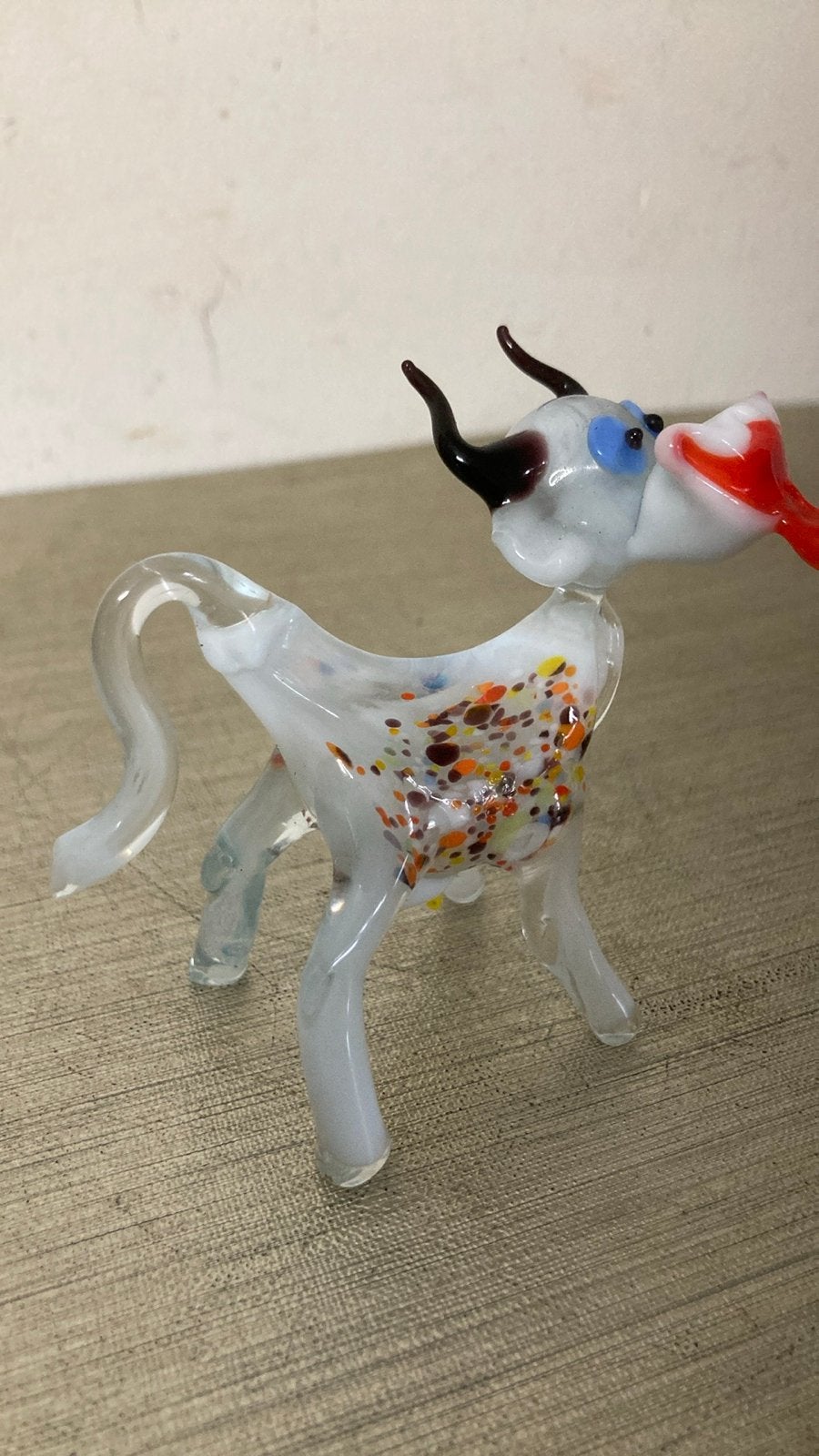 Murano glazen koe - Uniek handgemaakt kunstwerk, Antiek en Kunst, Antiek | Glas en Kristal, Ophalen of Verzenden