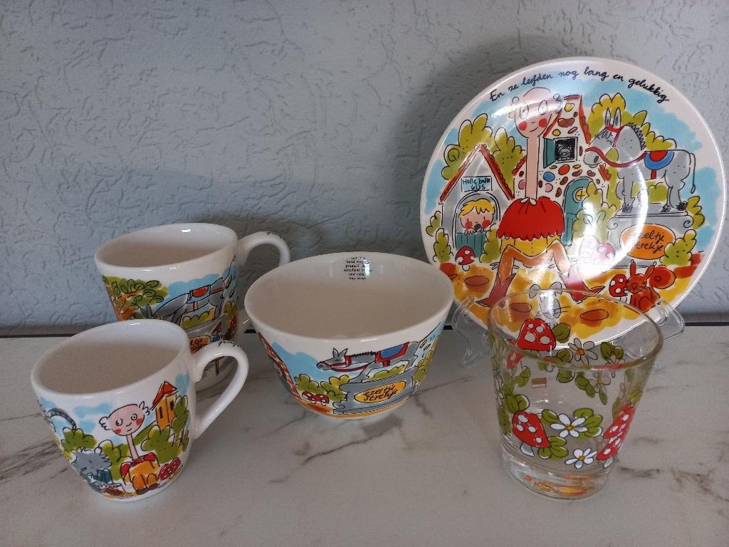 Blond Efteling Sprookjesbos Langnek 5-delig, Verzamelen, Efteling, Nieuw, Gebruiksvoorwerp, Ophalen