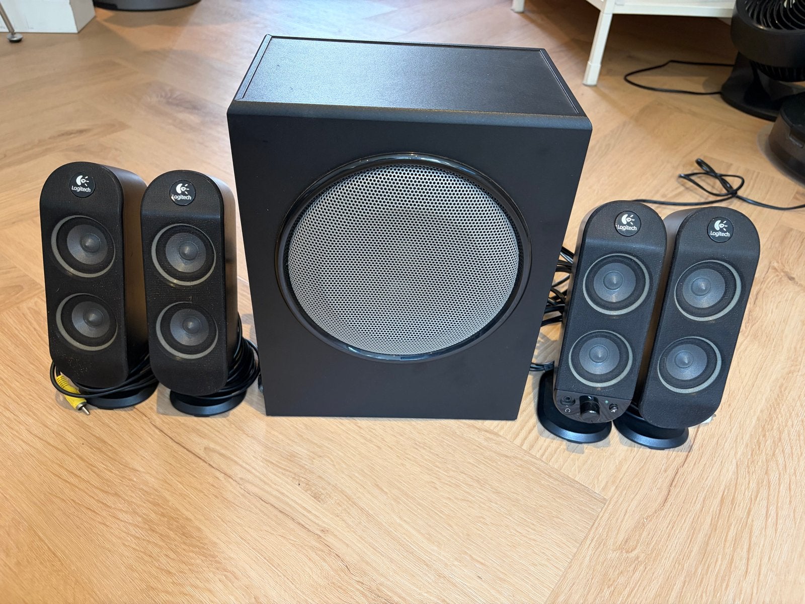 Logitech X-530 5.1, Ophalen of Verzenden, Gebruikt, Audiokanaal 5.1