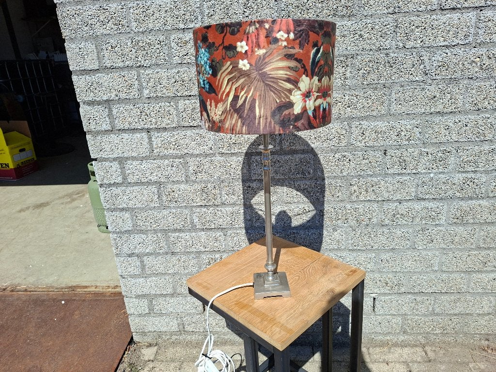 schitterende vintage schemerlamp aparte vintage kap, 30 tot 60 watt, Led-lamp, Zo goed als nieuw, E27 (groot)