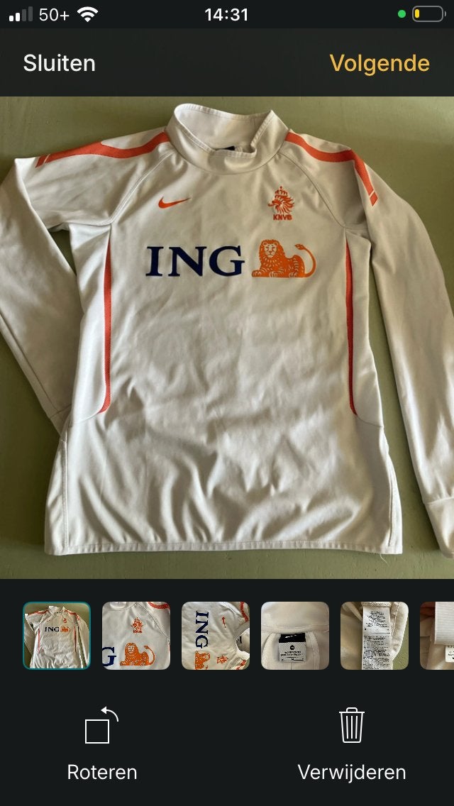 Nike Nederlands elftal longsleeve - Zo goed als nieuw, Kleding | Heren, Sportkleding, Ophalen of Verzenden, Zo goed als nieuw