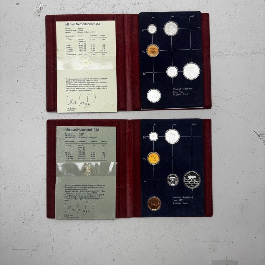 Lot van 21 stuks Nederlandse FDC muntsets, Ophalen of Verzenden, Vóór koninkrijk, Setje, Zilver
