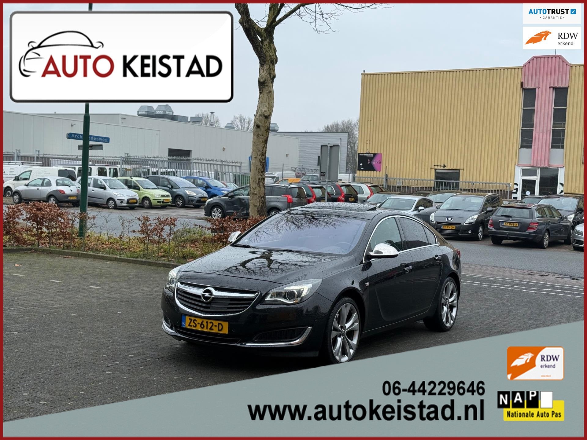 Opel Insignia 2.0 T 4x4 250PK AUTOMAAT LEDER/XENON/SCHUIFDAK, Auto's, Opel, Automaat, Gebruikt, Beige, 1850 kg