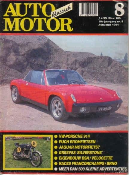 AMK 8 1994 : VW Porsche 914 / 6 - Greeves - BSA - Velocette, Ophalen of Verzenden, Gelezen, Algemeen