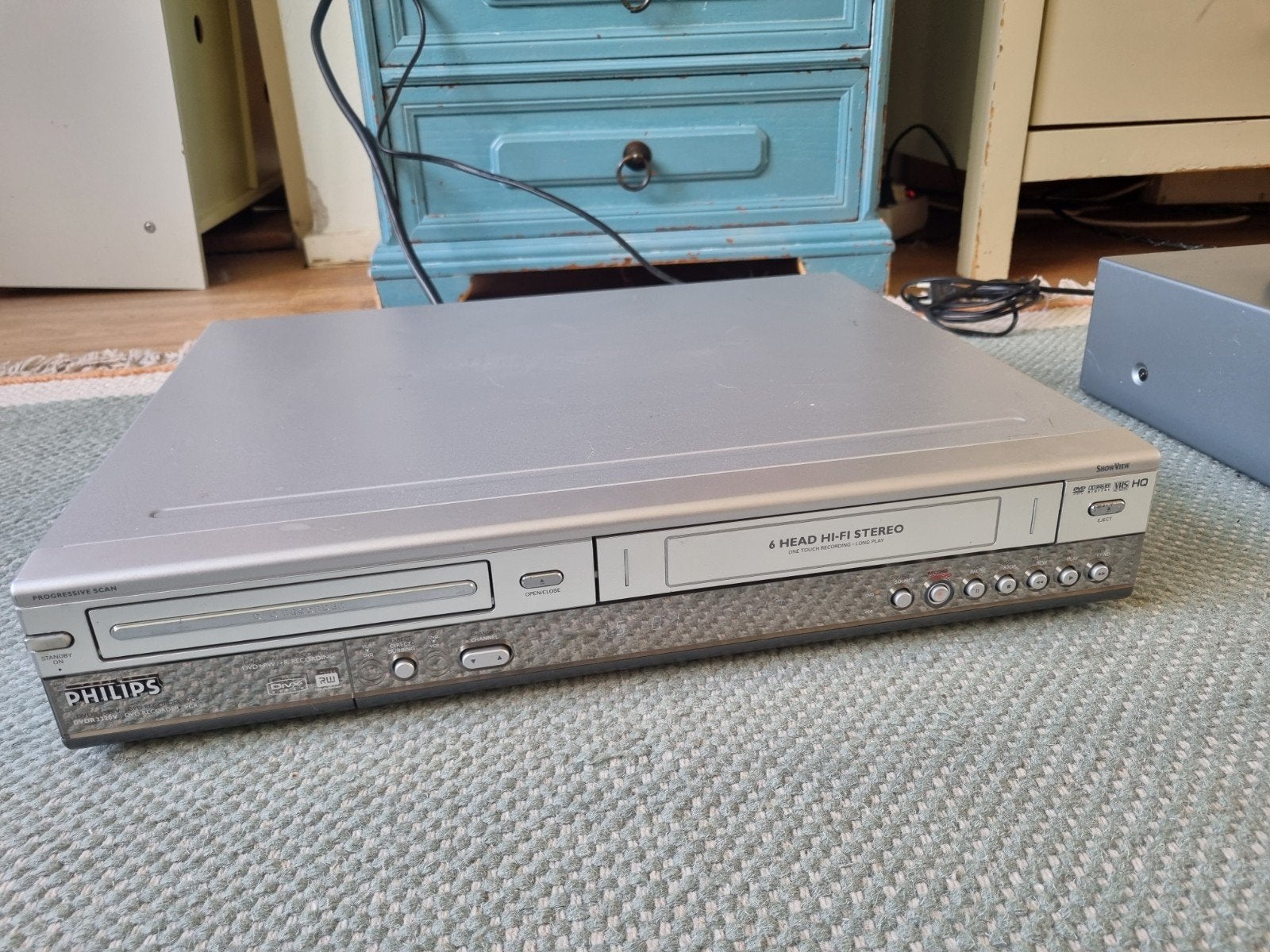 Philips DVD VHS Combo Videorecorder Speler - Semi Werkend, Audio, Tv en Foto, Videospelers, Ophalen of Verzenden, Gebruikt, VHS-speler of -recorder
