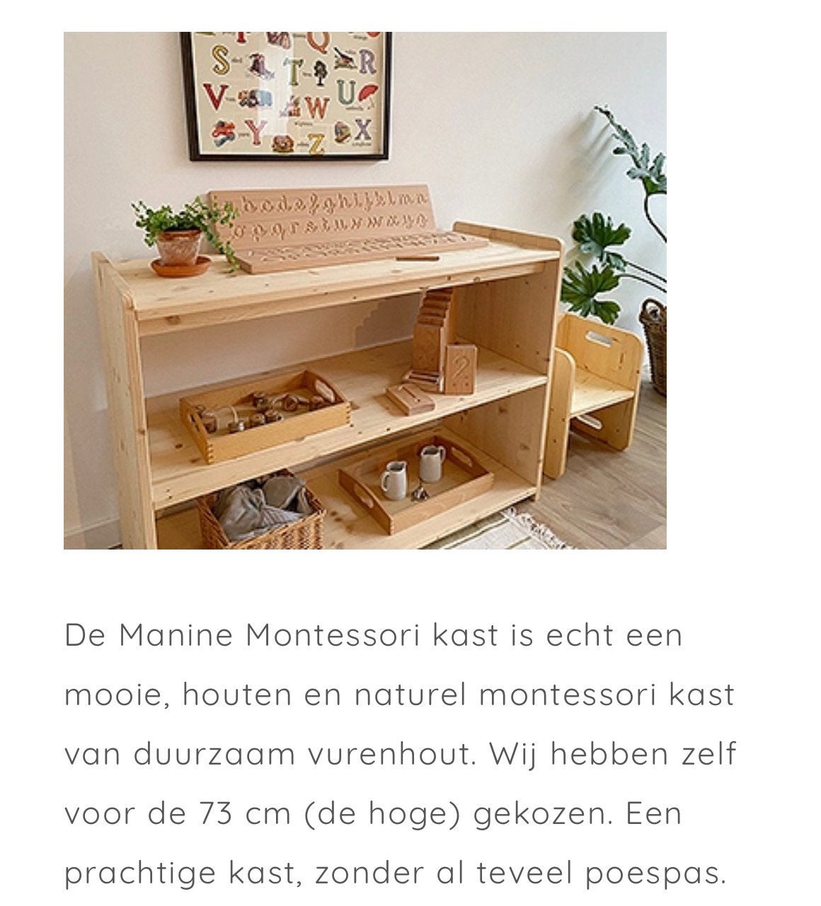 Foto 2 van Mooie Manine Montessori kast