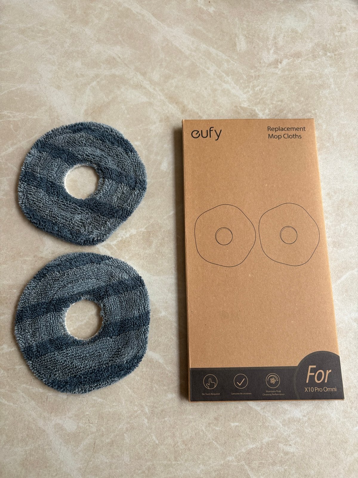 Eufy X10 Pro Omni Dweilpads - 2x Nieuw en 2x gebruikt, Ophalen of Verzenden, Nieuw