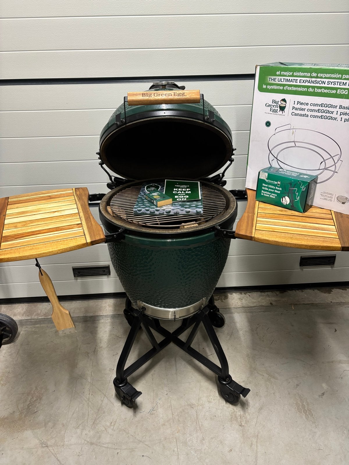 Big Green Egg Large Compleet, Garantie, Nieuwe Accessoires, Tuin en Terras, Ophalen, Zo goed als nieuw