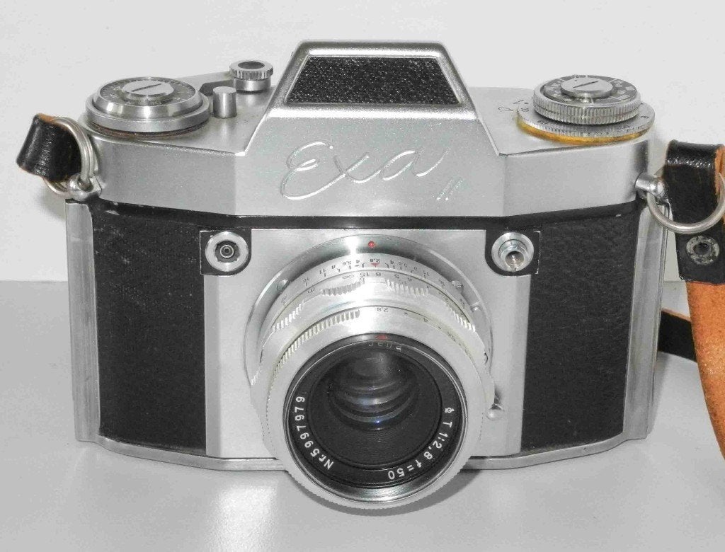 Exakta EXA ll body met Jena Tessar 50mm, Ophalen of Verzenden, Gebruikt, Spiegelreflex, Overige Merken