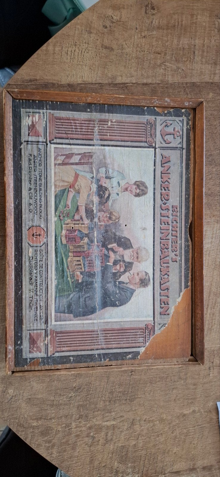 Antiek Anker Steinbaukasten Bouwstenen Set, Ophalen, Gebruikt, Overige merken