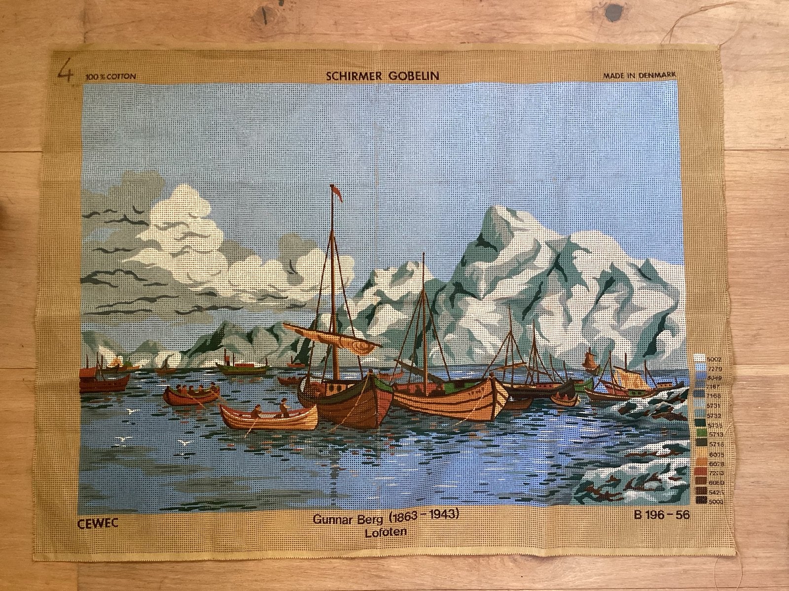 Voorbedrukt borduurstramien - Lofoten (70x49 cm), Ophalen of Verzenden, Nieuw, Handborduren, Borduurpakket