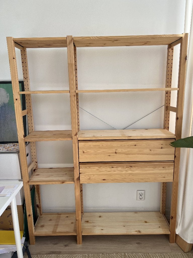 IKEA IVAR Stellingkast Combinatie met 2 Lades, Ophalen, Gebruikt