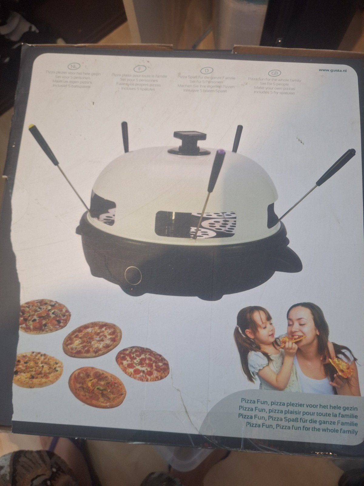 Gusta Pizza Fun - Pizzaoven voor het hele gezin, Ophalen of Verzenden, Nieuw, Gusta