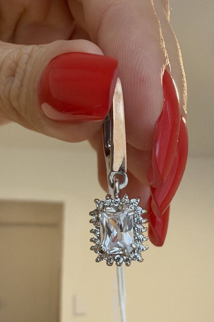 Nieuwe Zilveren Oorbellen(925) met 9K Gouden Accent, Met kristal, 19 tot 20, Nieuw, Ophalen of Verzenden