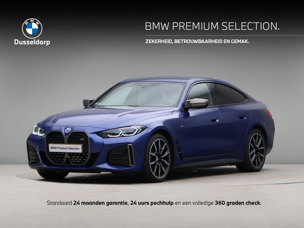 BMW i4 M50 High Executive 84 kWh Soh 95% (bj 2022), Auto's, BMW, Blauw, 2190 kg, 508 km, 1600 kg