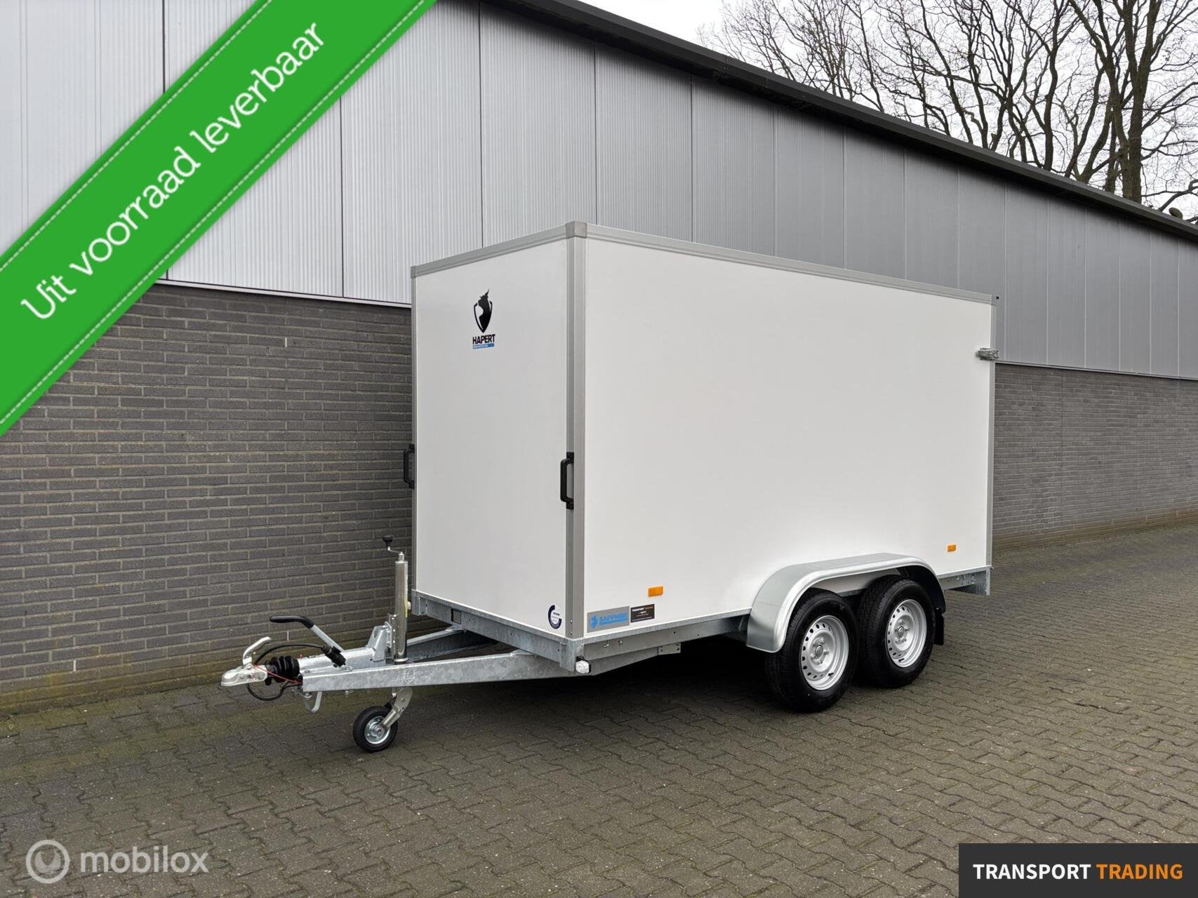 Hapert Sapphire 2700 KG gesloten + oprijklep!, Transport Trading, Nieuw, Info@transporttrading.nl, De Grift 15 Nieuwleusen