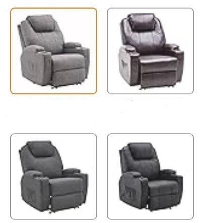 Massage- En Televisiestoel. Met Lig- Vibratie- En Verwarming, Nieuw, 75 tot 100 cm, Ophalen of Verzenden, 50 tot 75 cm