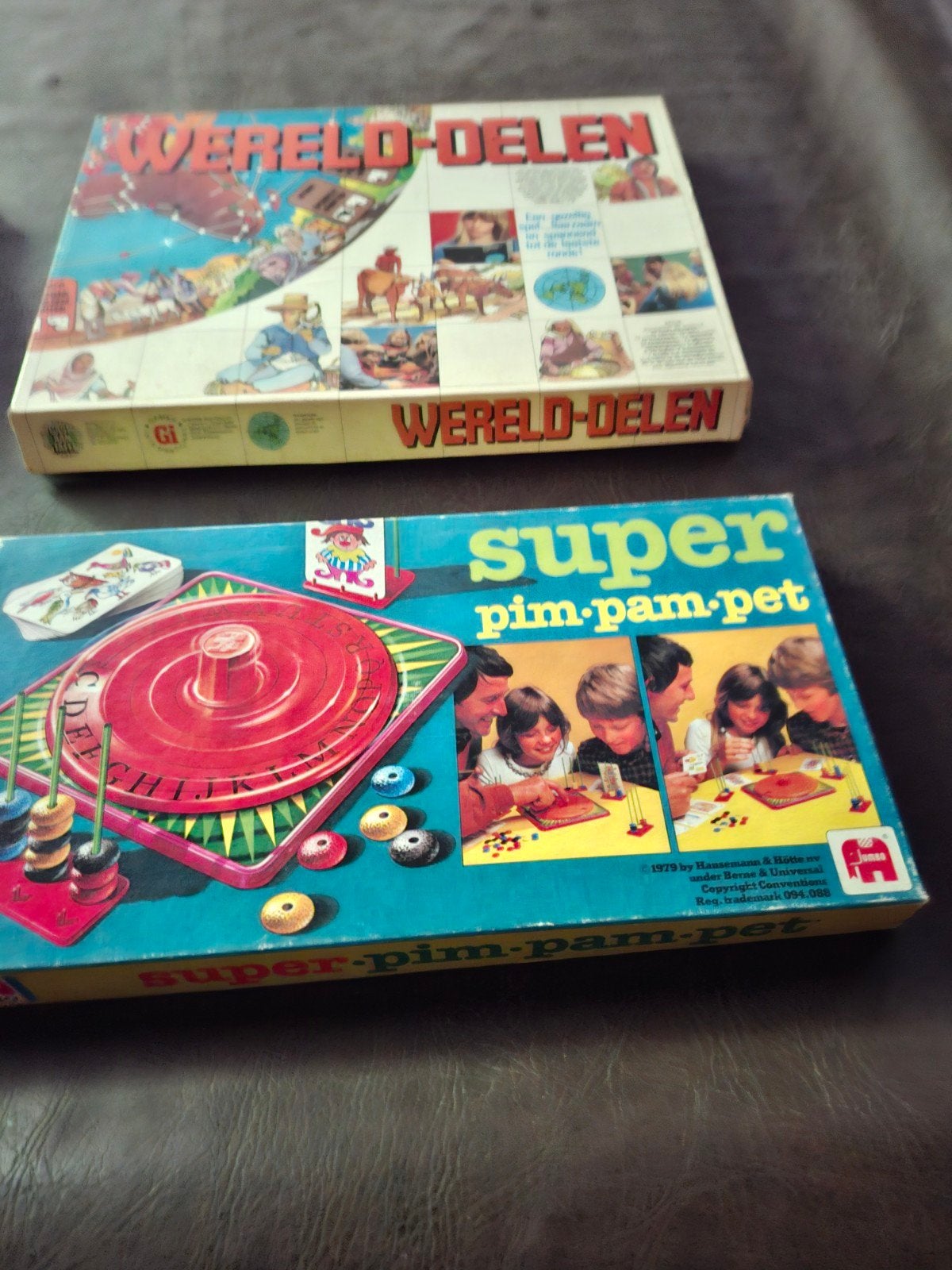 Pim-Pam-Pet Super & Werelddelen bordspellen, Hobby en Vrije tijd, Gezelschapsspellen | Bordspellen, Ophalen, Gebruikt