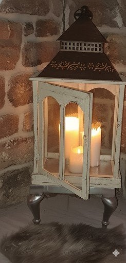 Grote Landelijke Lantaarn – Brocante Stijl, Ophalen of Verzenden