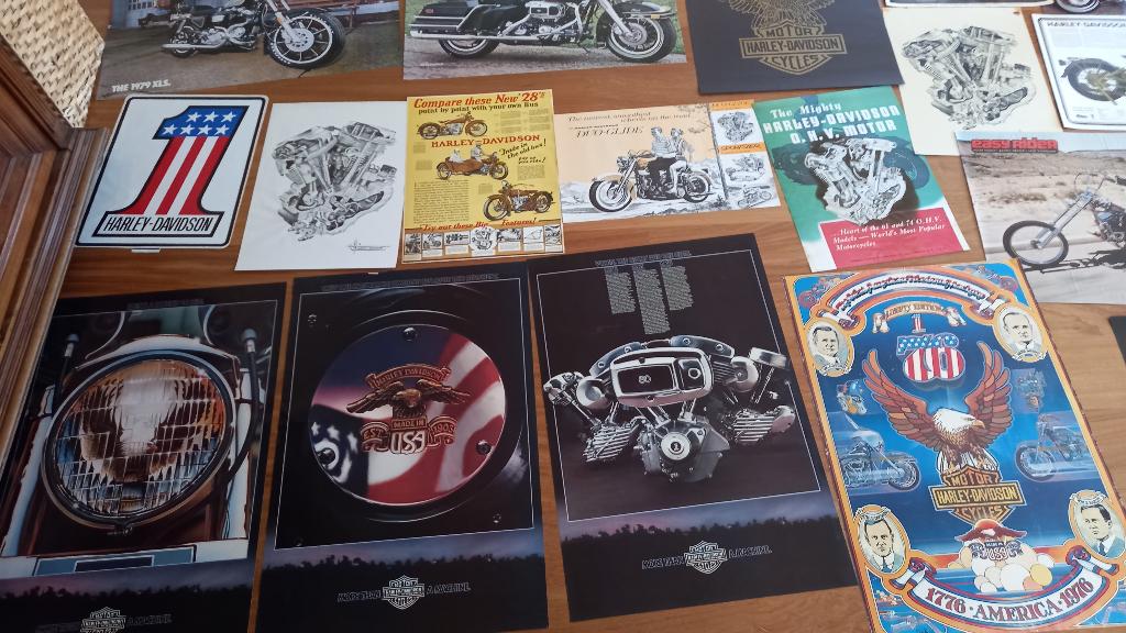 Harley Davidson posters 25 stuks van Maaskant, Ophalen of Verzenden, Zo goed als nieuw, A1 t/m A3, Overige vormen