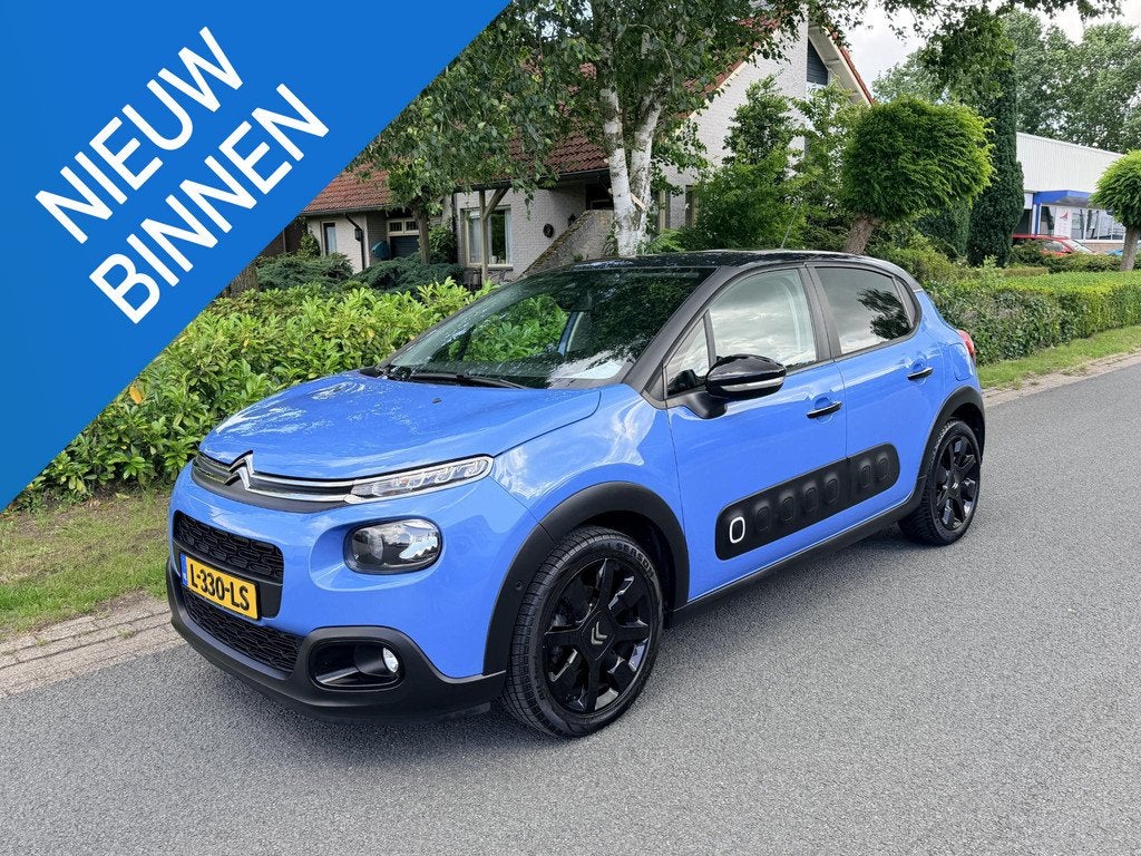 Citroen C3 1.2 PureTech 110PK Automaat•Navi•Keyless, Gebruikt, Euro 6, 1199 cc, Blauw