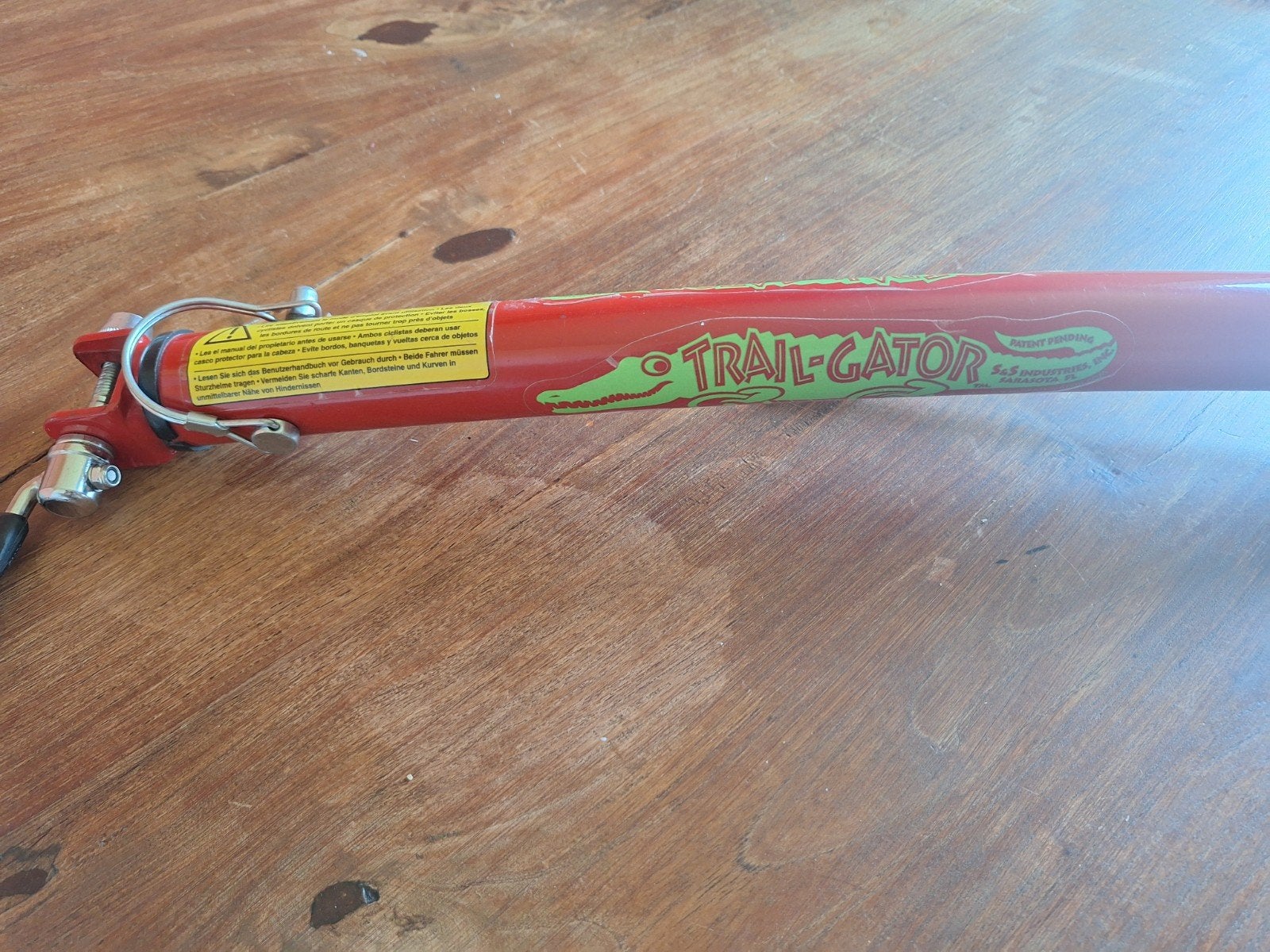 Trail-Gator Aanhangfietsstang - Rood, Fietsen en Brommers, Fietsaccessoires | Aanhangers en Karren, Gebruikt, Minder dan 20 kg