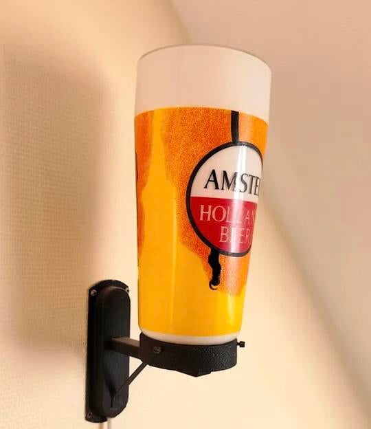 Lichtreclame Amstel Holland Beer, Verzamelen, Ophalen, Gebruikt, Lichtbak of (neon) lamp