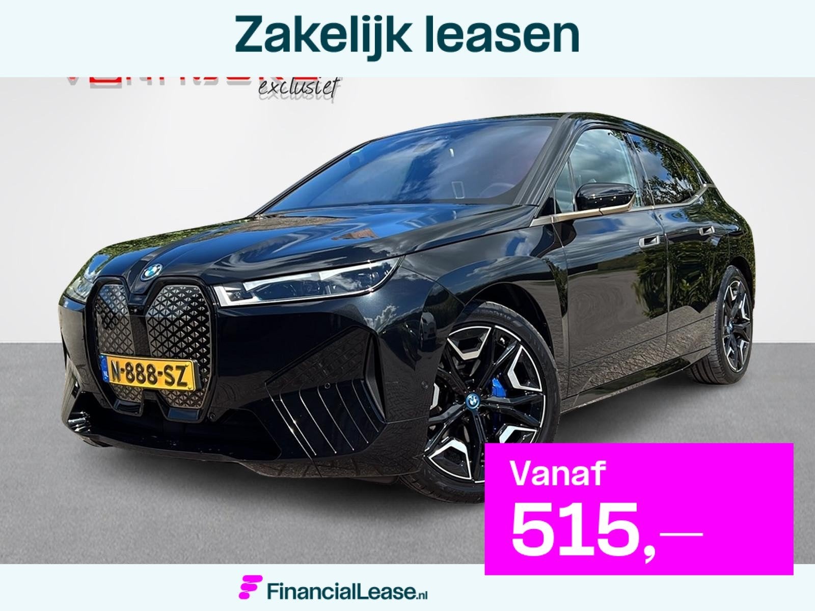 BMW iX xDrive40 High Executive Pano Harman/Kardon Trekhaak, Automaat, Gebruikt, Adaptive Cruise Control, Zwart