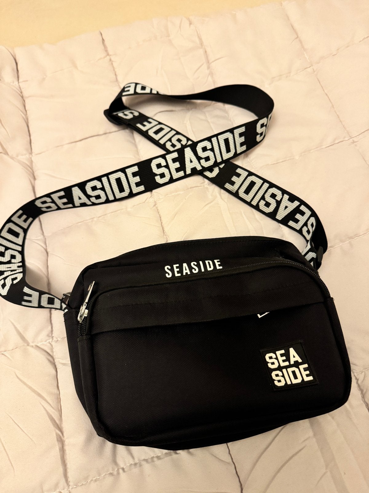 Originele zwarte Seaside schoudertas, Ophalen of Verzenden, Zo goed als nieuw, Zwart, Overige merken