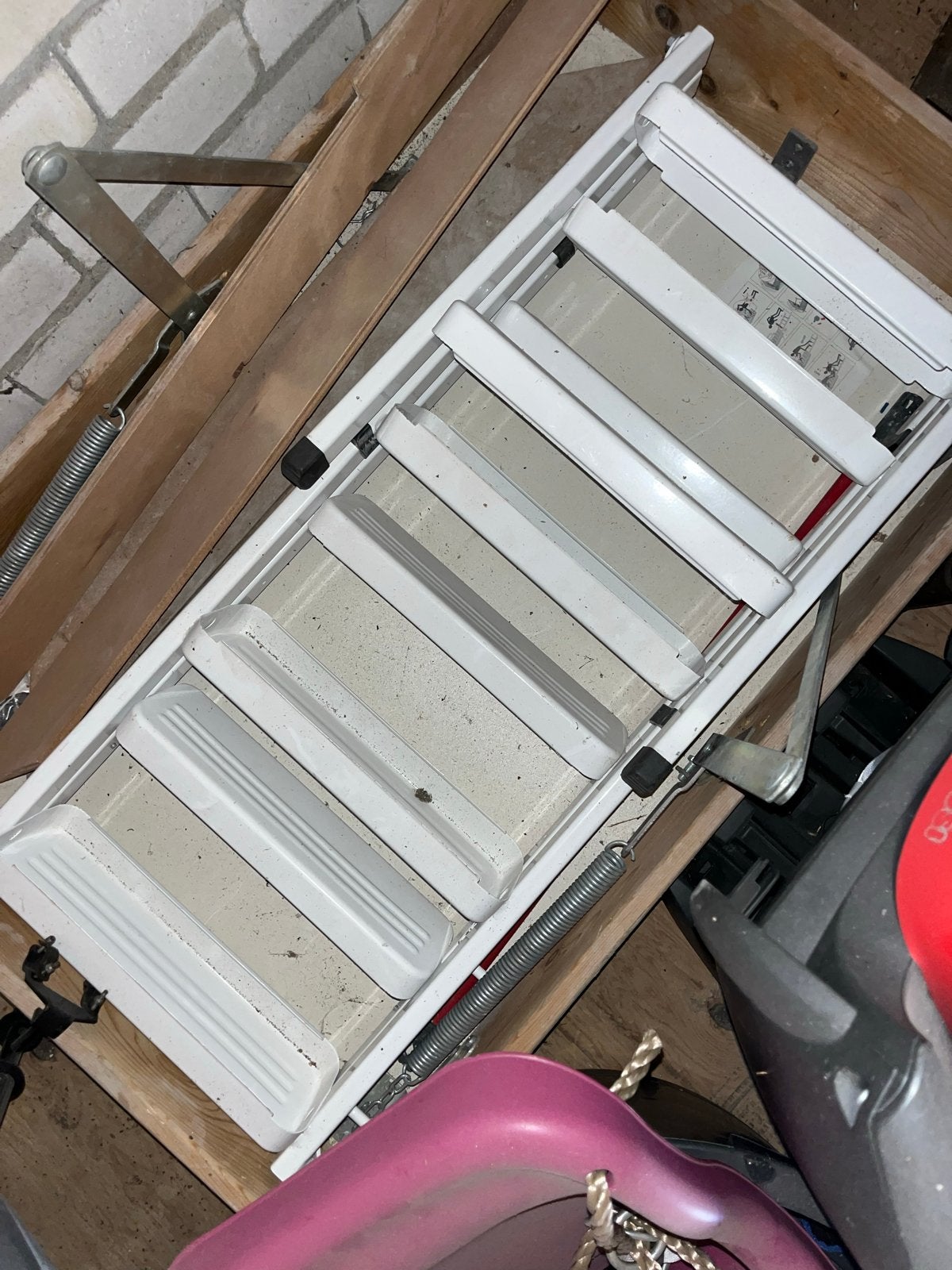 Vlizotrap Novoferm 4300 - 70x110 cm, plafondhoogte 260 cm, Ophalen, Gebruikt, Trap, Opvouwbaar of Inschuifbaar