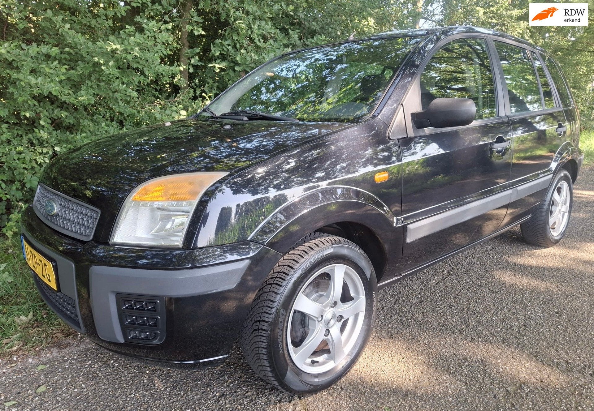 Ford Fusion 1.4-16V Cool & Sound 2008 AIRCO ZEER NETTE AUTO, Auto's, Voorwielaandrijving, Gebruikt, Zwart, Origineel Nederlands