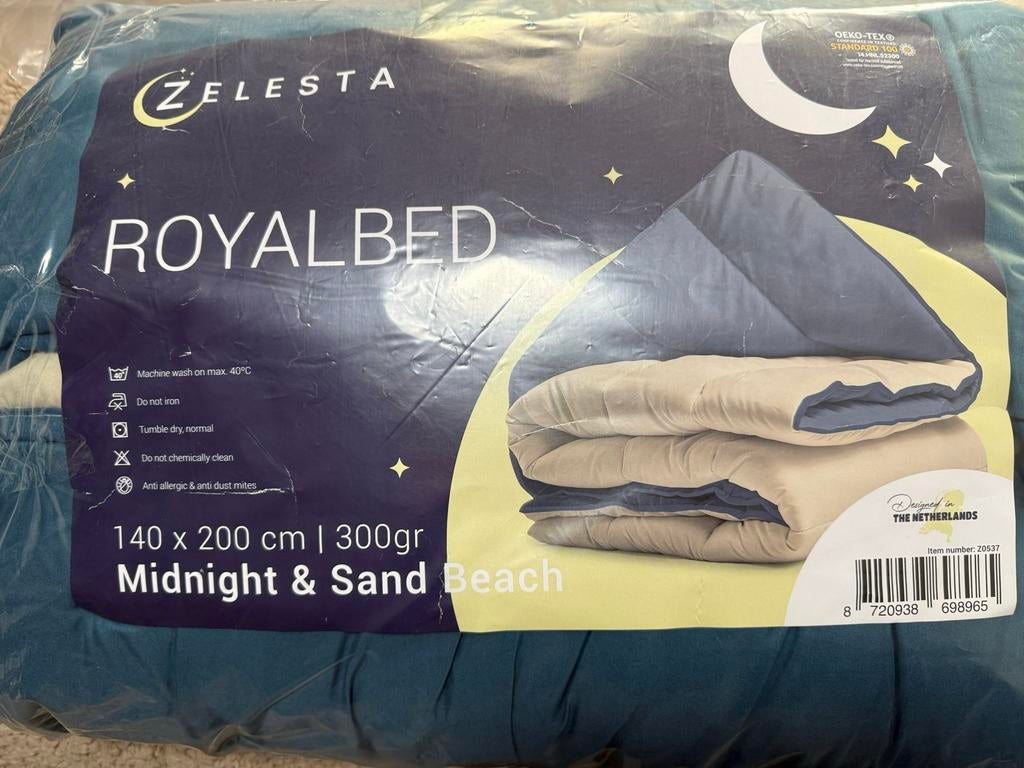 Zelesta Wasbaar Dekbed 140x200 cm - Ideaal voor Camping, Ophalen of Verzenden, Nieuw