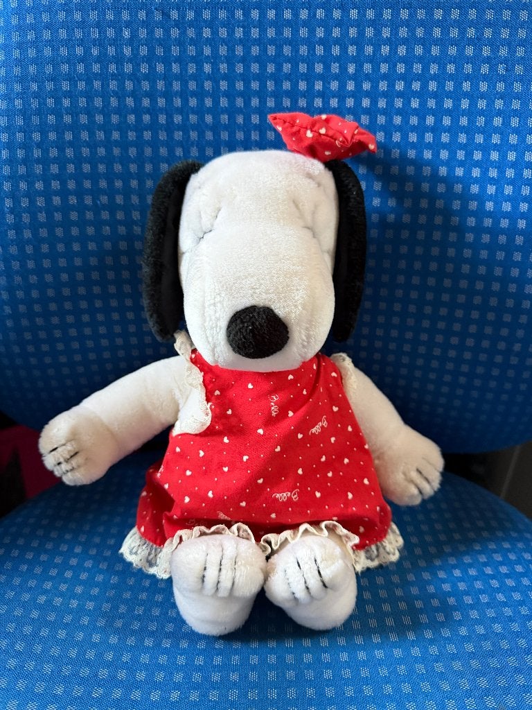 Belle Snoopy knuffel origineel vintage, Overige karakters, Ophalen of Verzenden, Zo goed als nieuw, Overige typen