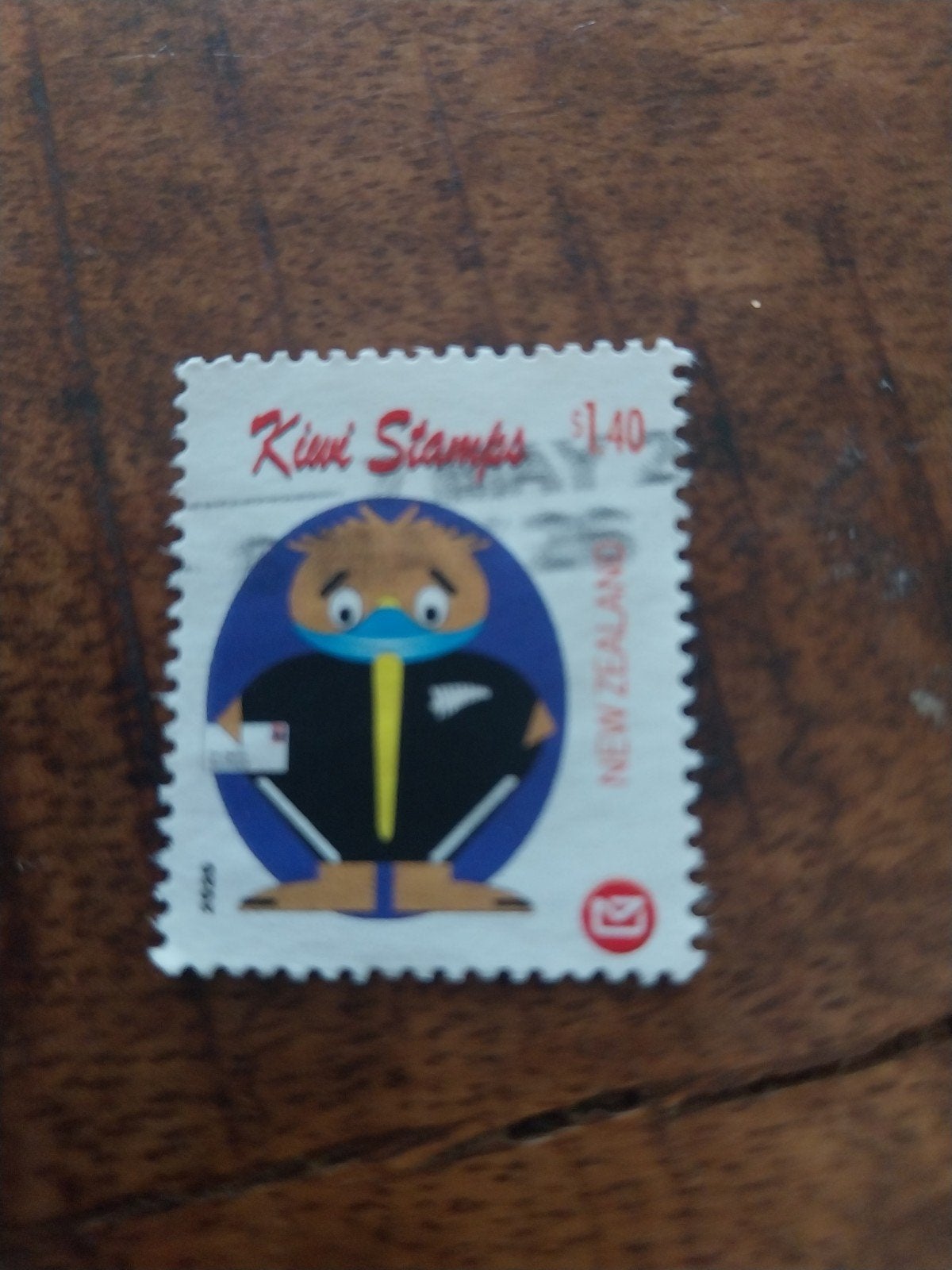 NZ kiwi stamp, Ophalen of Verzenden
