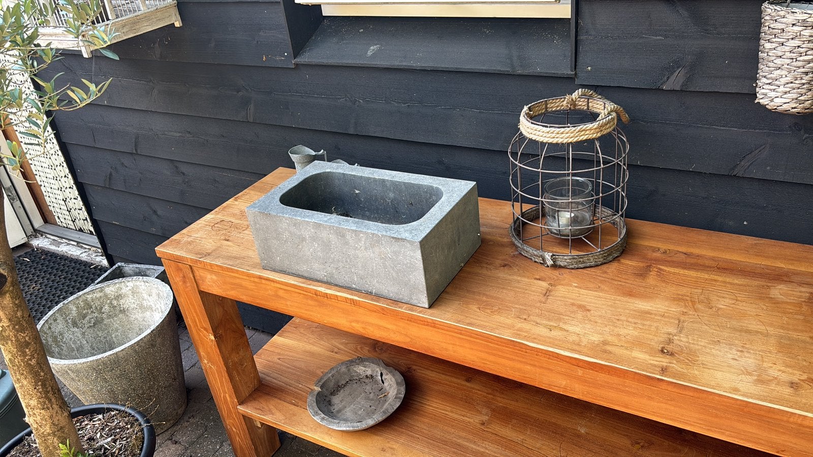 Teak houten buiten keuken, Ophalen, Gebruikt, Gas