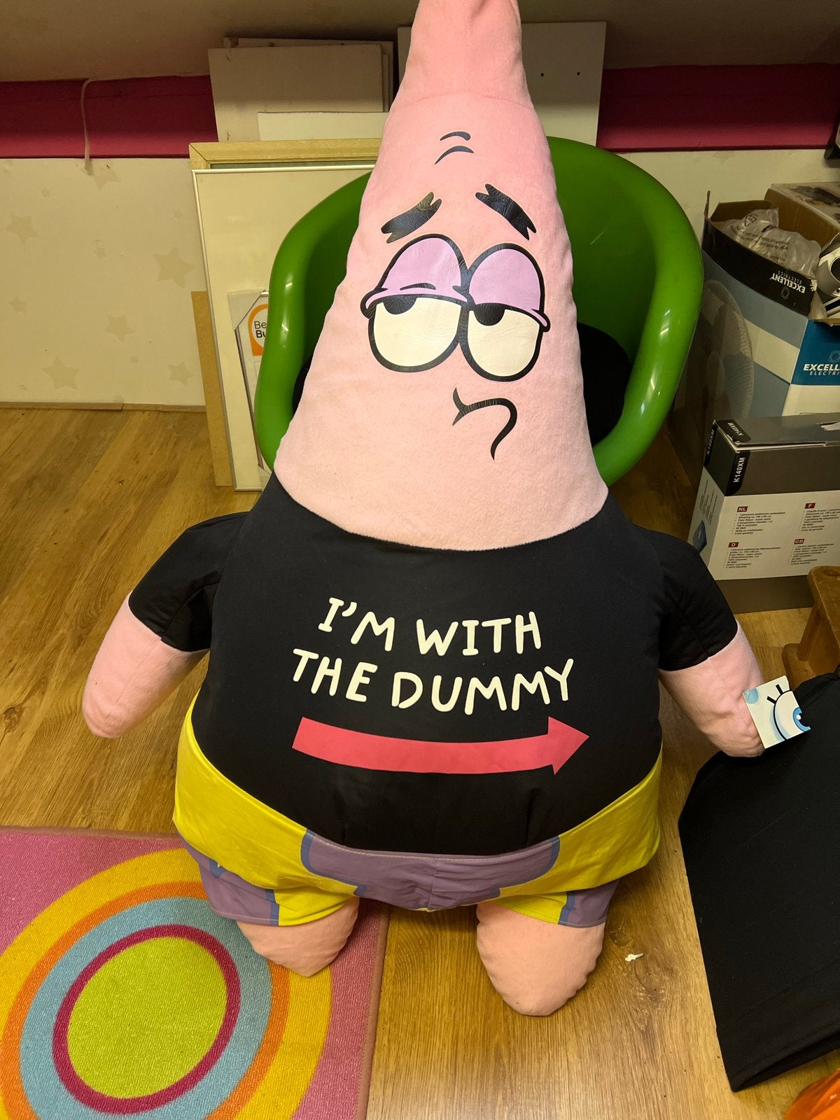 XXL Kermis Knuffel Patrick Ster Spongebob, Kinderen en Baby's, Overige karakters, Overige typen, Nieuw, Ophalen of Verzenden